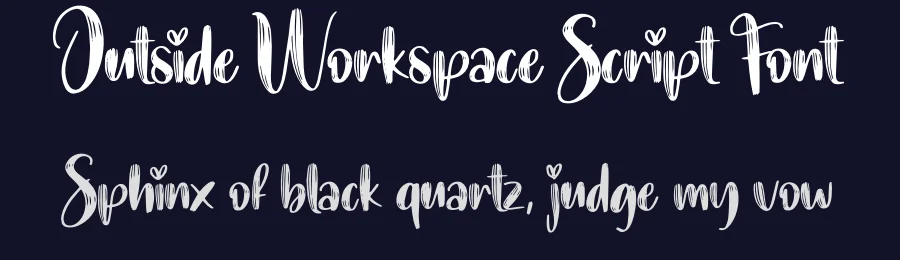 Outside Workspace Script Font by creativeletter — Script Handwritten Font — thumbnail 2