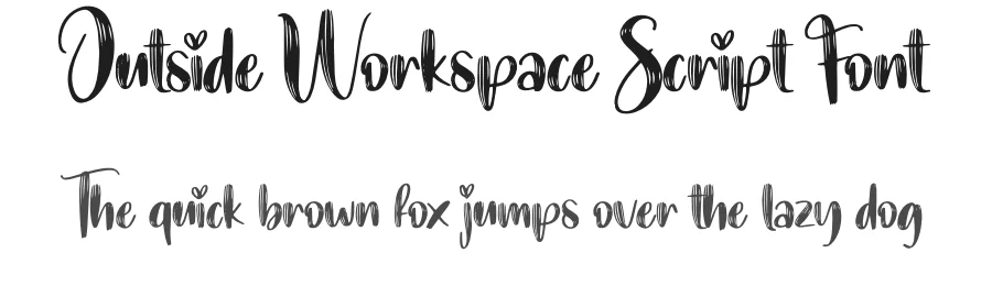 Outside Workspace Script Font by creativeletter — Script Handwritten Font