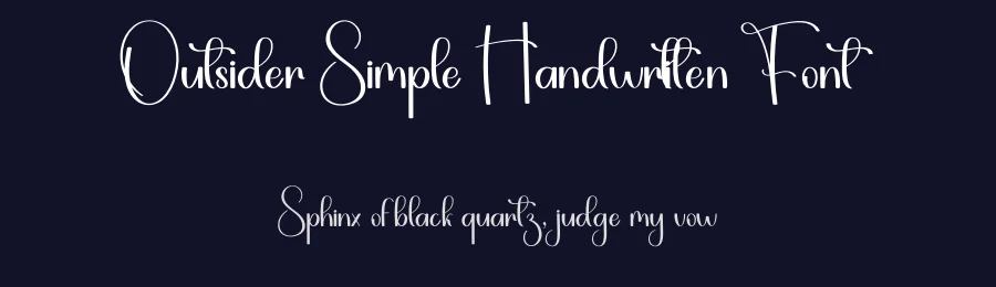 Outsider Simple Handwritten Font by freshtypeink — Script Handwritten Font — thumbnail 2