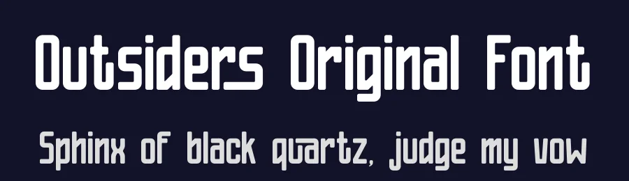 Outsiders Original Font by Denustudios — Decorative Font — thumbnail 2