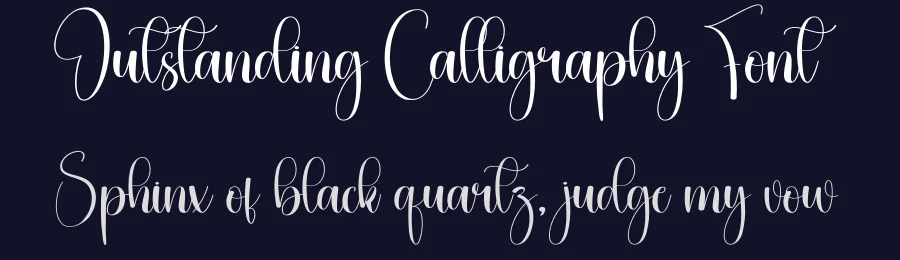 Outstanding Calligraphy Font by creativeletter — Script Handwritten Font — thumbnail 2