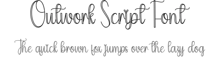 Outwork Script Font by creativeletter — Script Handwritten Font