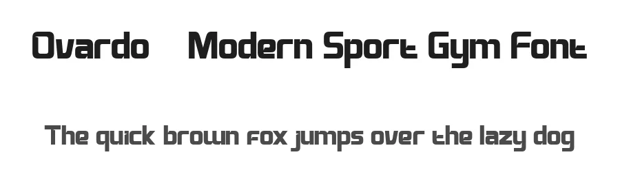 Ovardo – Modern Sport Gym Font by FlawlessAndCo — Display Font