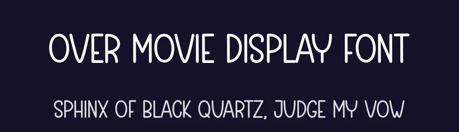 Over Movie Display Font by andikastudio — Script Handwritten Font — thumbnail 2