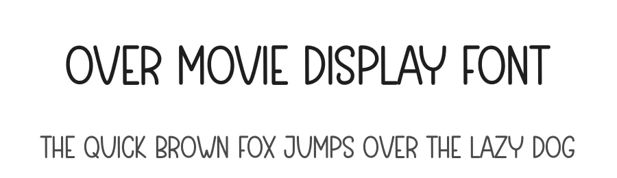 Over Movie Display Font by andikastudio — Script Handwritten Font