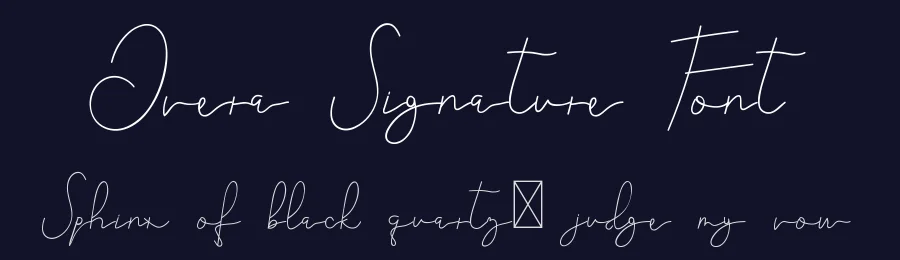 Overa Signature Font by edricstudio — Script Handwritten Font — thumbnail 2