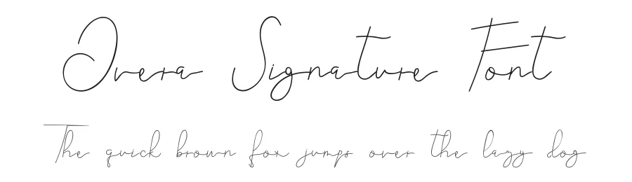 Overa Signature Font by edricstudio — Script Handwritten Font