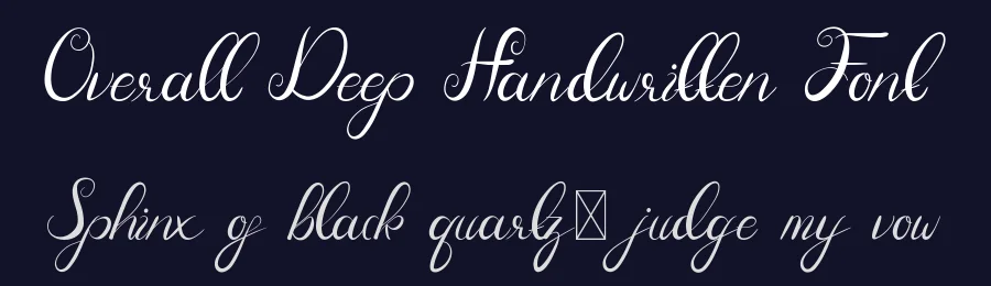 Overall Deep Handwritten Font by edricstudio — Script Handwritten Font — thumbnail 2