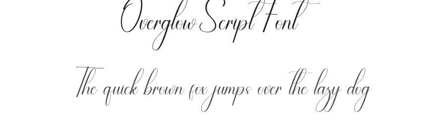 Overglow Script Font by creativeletter — Script Handwritten Font