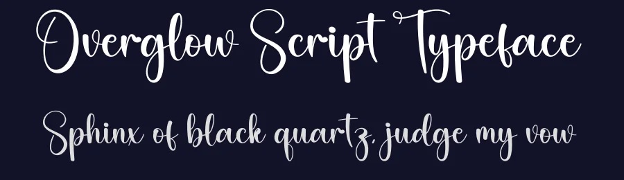 Overglow Script Typeface by creativeletter — Script Handwritten Font — thumbnail 2