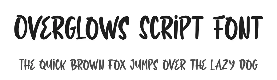 Overglows Script Font by enxyclo — Script Handwritten Font