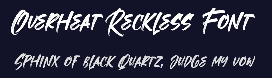 Overheat Reckless Font by Variatype — Script Handwritten Font — thumbnail 2
