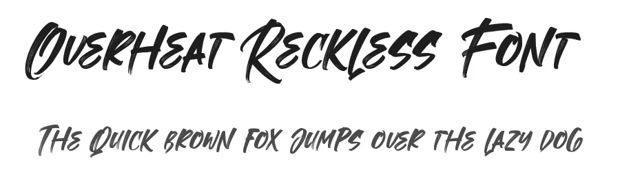 Overheat Reckless Font by Variatype — Script Handwritten Font