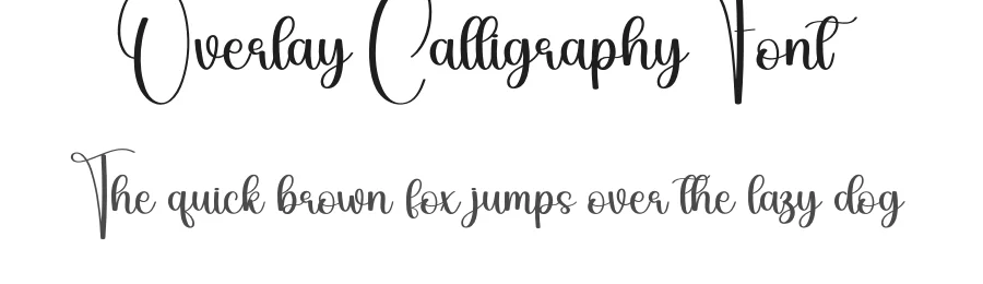 Overlay Calligraphy Font by creativeletter — Script Handwritten Font