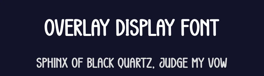 Overlay Display Font by creativeletter — Display Font — thumbnail 2