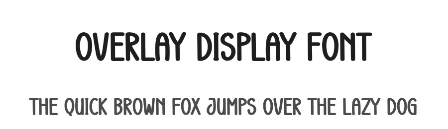 Overlay Display Font by creativeletter — Display Font