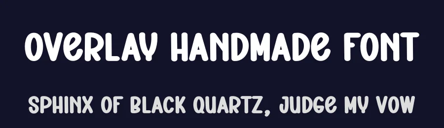 Overlay Handmade Font by andikastudio — Display Font — thumbnail 2