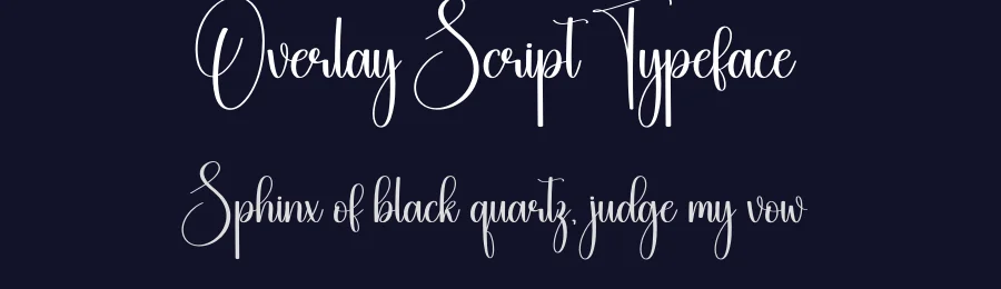 Overlay Script Typeface by creativeletter — Script Handwritten Font — thumbnail 2