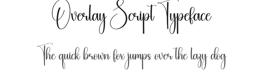 Overlay Script Typeface by creativeletter — Script Handwritten Font