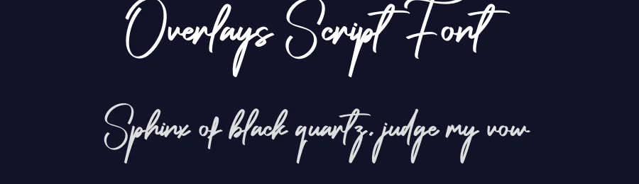Overlays Script Font by creativeletter — Script Handwritten Font — thumbnail 2