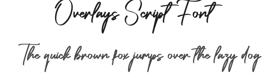 Overlays Script Font by creativeletter — Script Handwritten Font