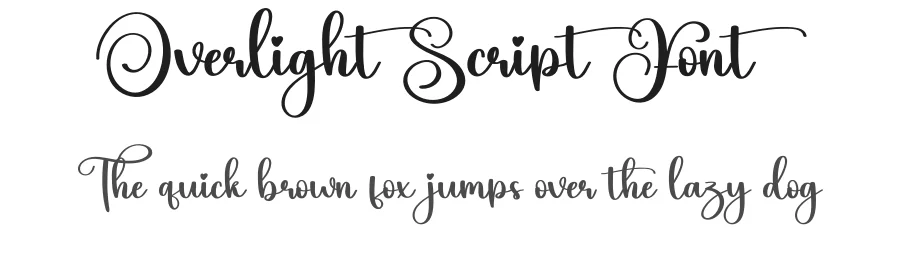 Overlight Script Font by creativeletter — Script Handwritten Font