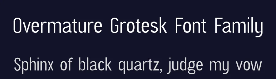 Overmature Grotesk Font Family by UICreative — Decorative Font — thumbnail 2