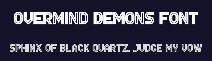 Overmind Demons Font by asfgraphics — Display Font — thumbnail 2