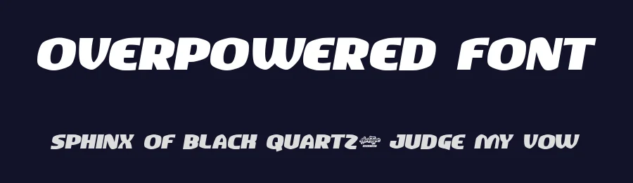 Overpowered Font by noahtype — Decorative Font — thumbnail 2