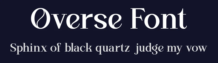 Overse Font by Fontliner — Serif Font — thumbnail 2