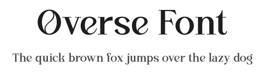 Overse Font by Fontliner — Serif Font