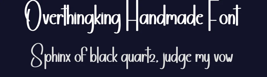 Overthingking Handmade Font by andikastudio — Display Font — thumbnail 2
