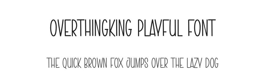 Overthingking Playful Font by andikastudio — Script Handwritten Font