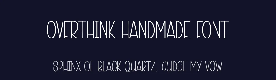 Overthink Handmade Font by andikastudio — Display Font — thumbnail 2