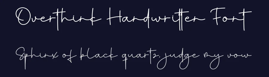 Overthink Handwritten Font by creativeletter — Script Handwritten Font — thumbnail 2