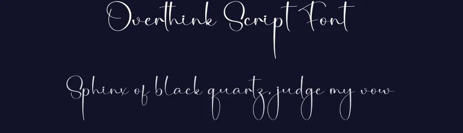 Overthink Script Font by creativeletter — Script Handwritten Font — thumbnail 2