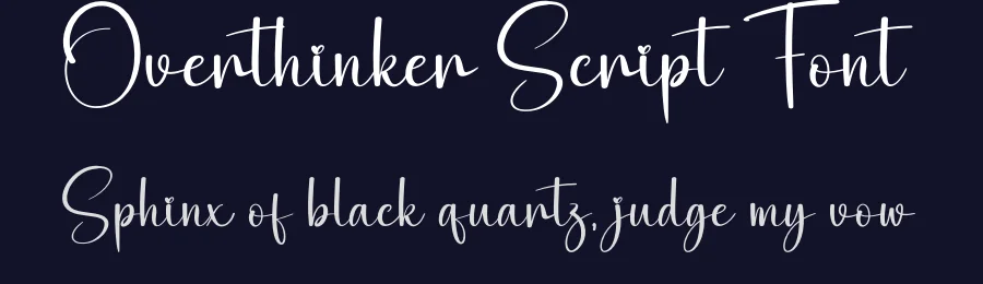Overthinker Script Font by creativeletter — Script Handwritten Font — thumbnail 2