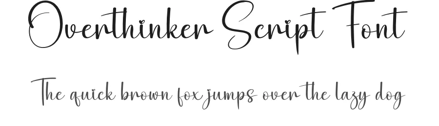 Overthinker Script Font by creativeletter — Script Handwritten Font