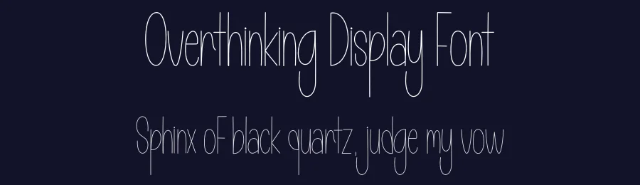 Overthinking Display Font by andikastudio — Display Font — thumbnail 2
