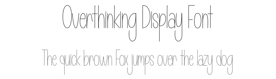 Overthinking Display Font by andikastudio — Display Font