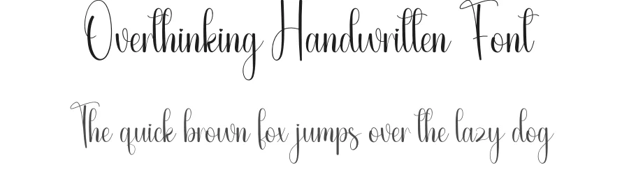 Overthinking Handwritten Font by andikastudio — Script Handwritten Font