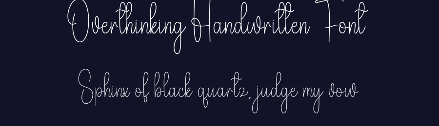 Overthinking Handwritten Font by andikastudio — Script Handwritten Font — thumbnail 2