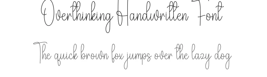 Overthinking Handwritten Font by andikastudio — Script Handwritten Font