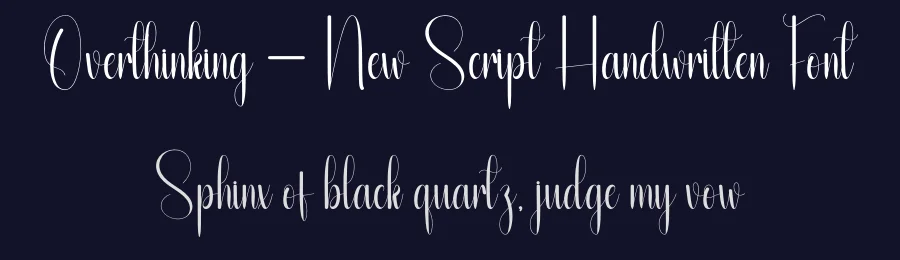 Overthinking – New Script Handwritten Font by andikastudio — Script Handwritten Font — thumbnail 2
