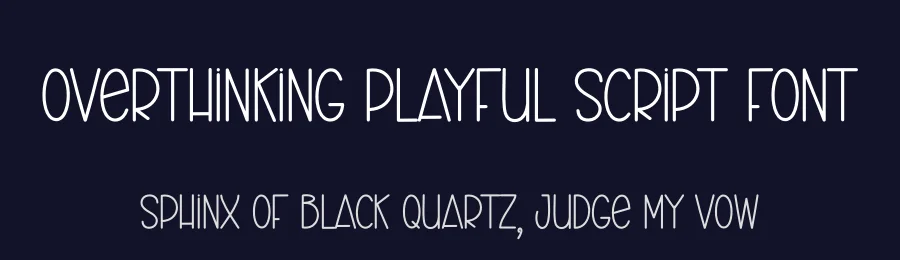 Overthinking Playful Script Font by creativeletter — Script Handwritten Font — thumbnail 2
