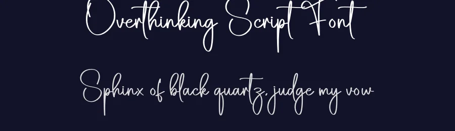 Overthinking Script Font by creativeletter — Script Handwritten Font — thumbnail 2
