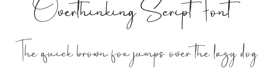 Overthinking Script Font by andikastudio — Script Handwritten Font