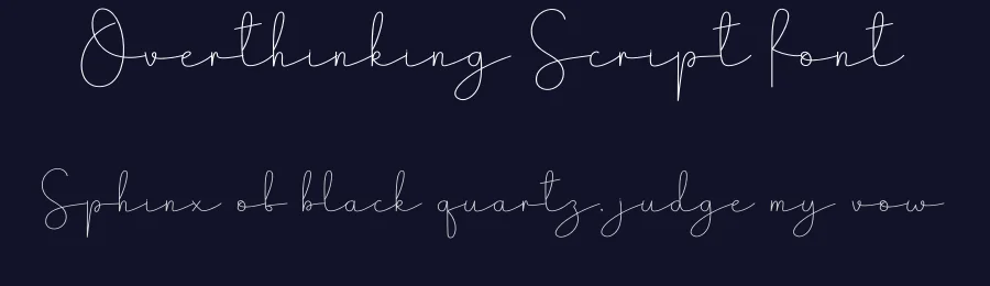 Overthinking Script Font by andikastudio — Script Handwritten Font — thumbnail 2