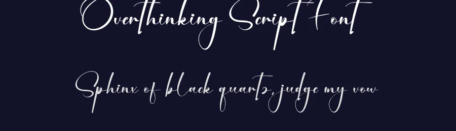 Overthinking Script Font by creativeletter — Script Handwritten Font — thumbnail 2