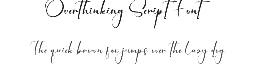 Overthinking Script Font by creativeletter — Script Handwritten Font
